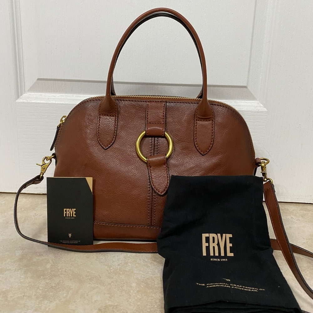 Frye Ring Dome Bag - Cognac